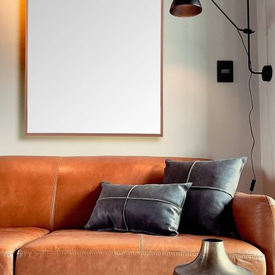 Metal Çerçeveli Ayna 50x70 Bakır Rengi